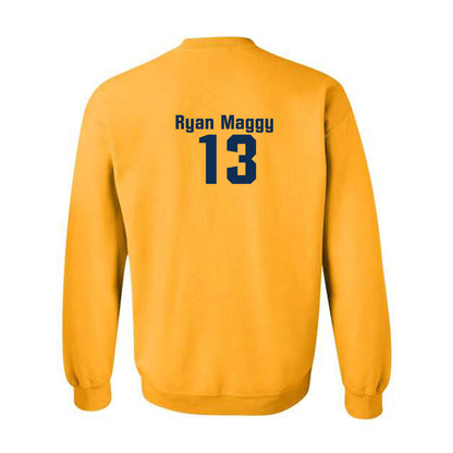 West Virginia - NCAA Baseball : Ryan Maggy - Fashion Shersey Crewneck Sweatshirt-1