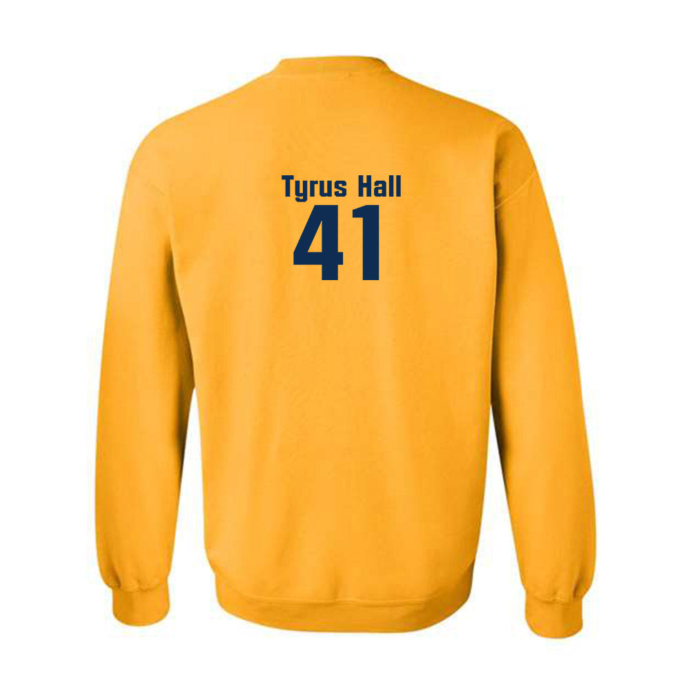West Virginia - NCAA Baseball : Tyrus Hall - Fashion Shersey Crewneck Sweatshirt-1