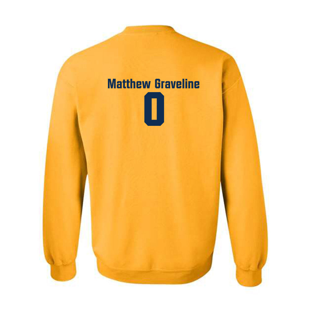 West Virginia - NCAA Baseball : Matthew Graveline - Fashion Shersey Crewneck Sweatshirt-1