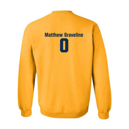 West Virginia - NCAA Baseball : Matthew Graveline - Fashion Shersey Crewneck Sweatshirt-1
