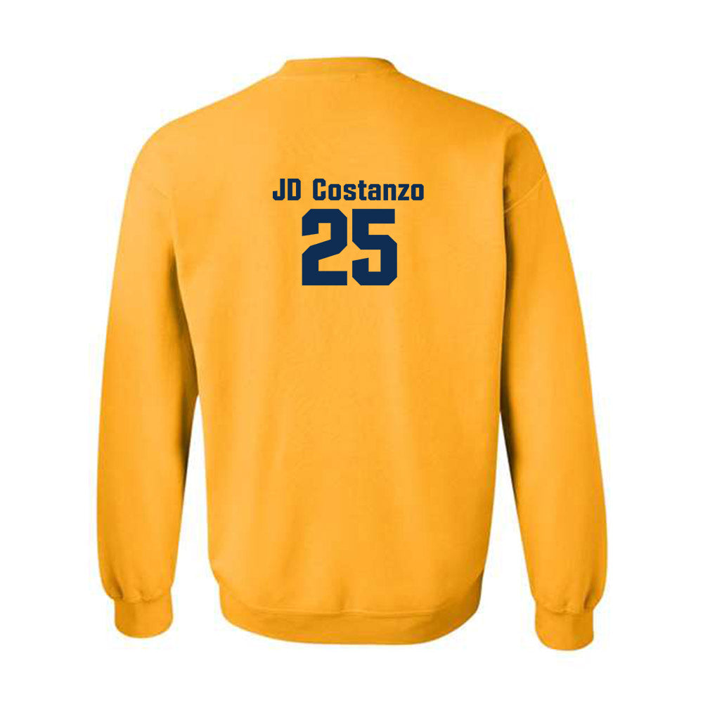 West Virginia - NCAA Baseball : JD Costanzo - Fashion Shersey Crewneck Sweatshirt-1