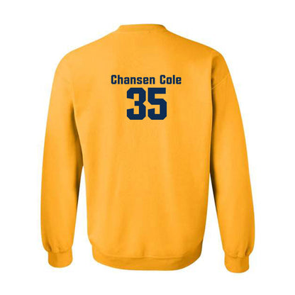 West Virginia - NCAA Baseball : Chansen Cole - Fashion Shersey Crewneck Sweatshirt-1