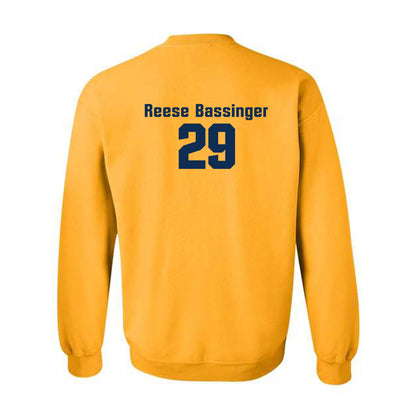 West Virginia - NCAA Baseball : Reese Bassinger - Fashion Shersey Crewneck Sweatshirt-1