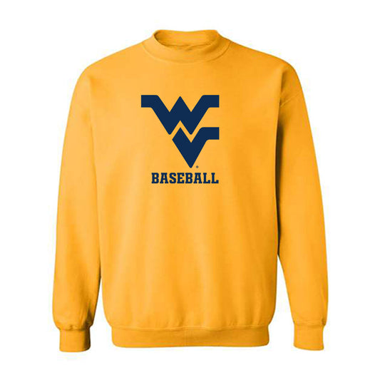 West Virginia - NCAA Baseball : Bryson Hoff - Fashion Shersey Crewneck Sweatshirt-0