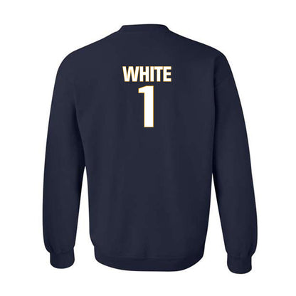 West Virginia - NCAA Football : Jahiem White - Fashion Shersey Crewneck Sweatshirt-1