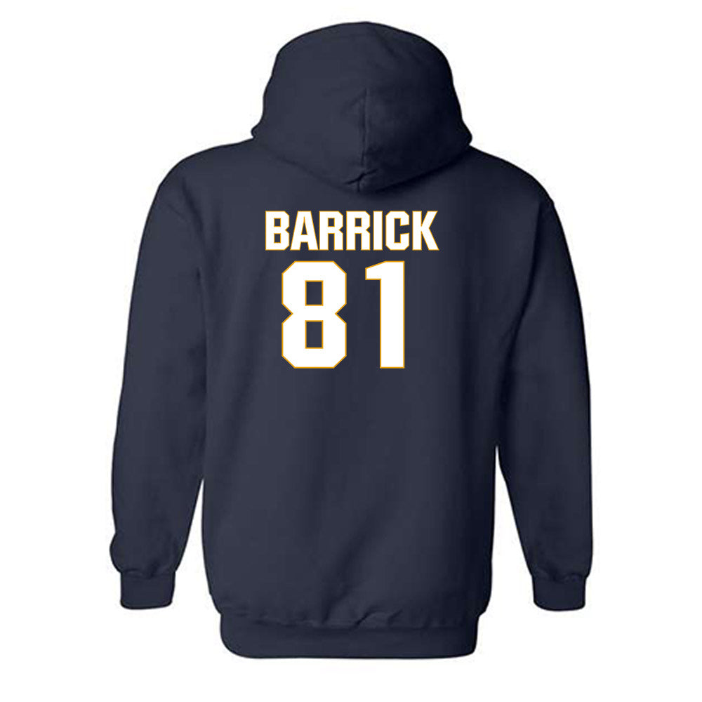 West Virginia - NCAA Football : Jacob Barrick - Fashion Shersey Hooded Sweatshirt-1