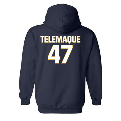 West Virginia - NCAA Football : Wilnerson Telemaque - Fashion Shersey Hooded Sweatshirt-1