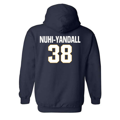 West Virginia - NCAA Football : Caleb Nuhi-Yandall - Fashion Shersey Hooded Sweatshirt-1