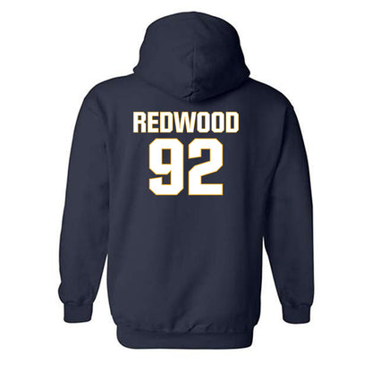 West Virginia - NCAA Football : Asani Redwood - Hooded Sweatshirt Fashion Shersey