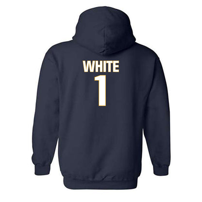 West Virginia - NCAA Football : Jahiem White - Fashion Shersey Hooded Sweatshirt-1
