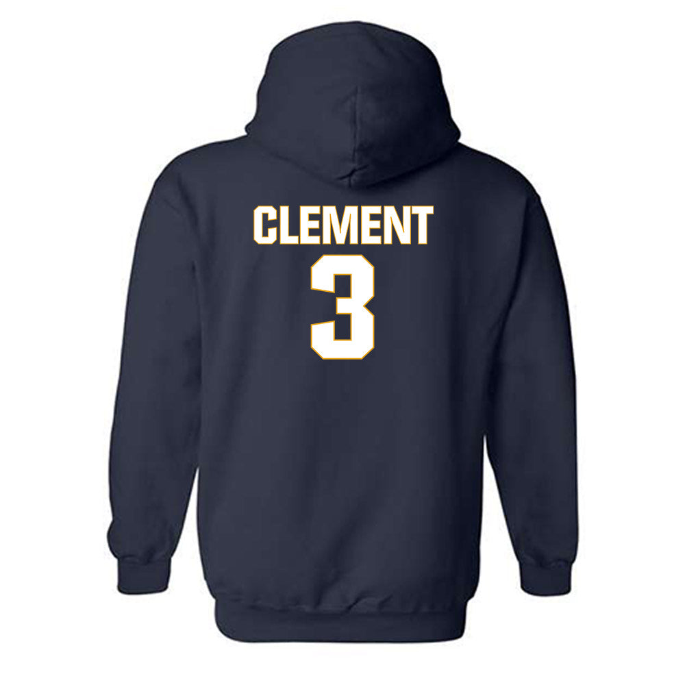 West Virginia - NCAA Football : Hudson Clement - Fashion Shersey Hooded Sweatshirt-1