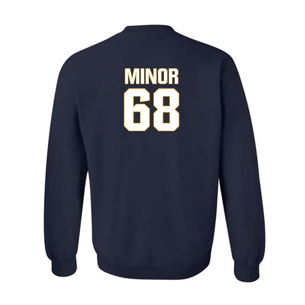 West Virginia - NCAA Football : Wyatt Minor - Fashion Shersey Crewneck Sweatshirt-1