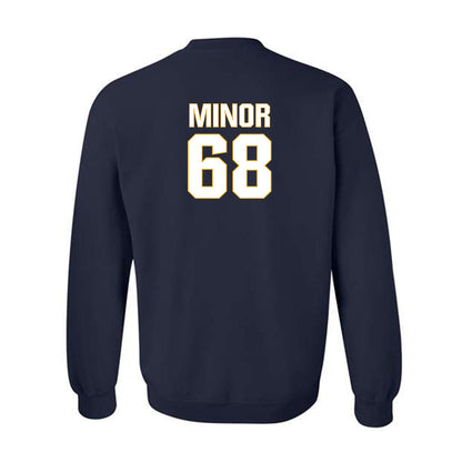 West Virginia - NCAA Football : Wyatt Minor - Fashion Shersey Crewneck Sweatshirt-1