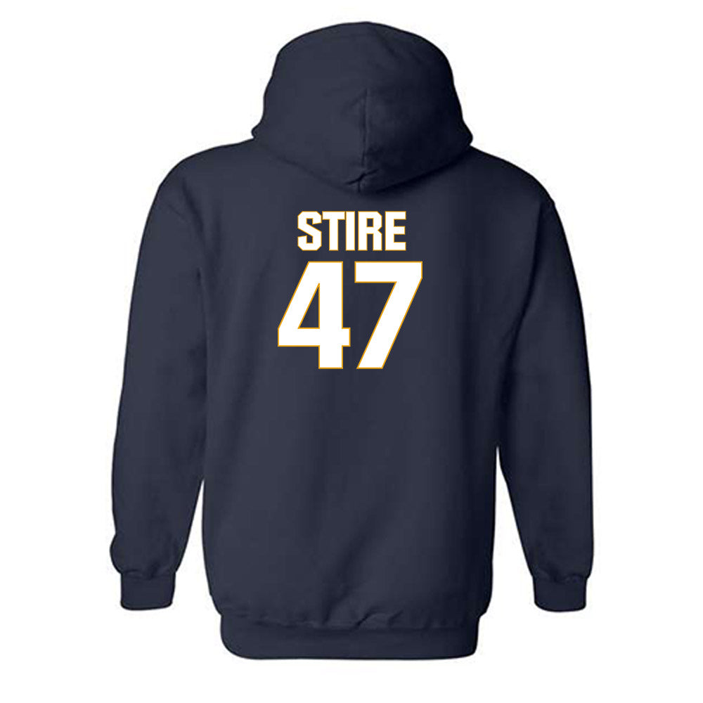 West Virginia - NCAA Football : Aidan Stire - Fashion Shersey Hooded Sweatshirt-1