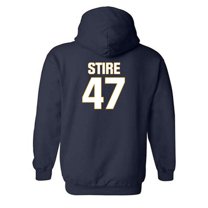 West Virginia - NCAA Football : Aidan Stire - Fashion Shersey Hooded Sweatshirt-1