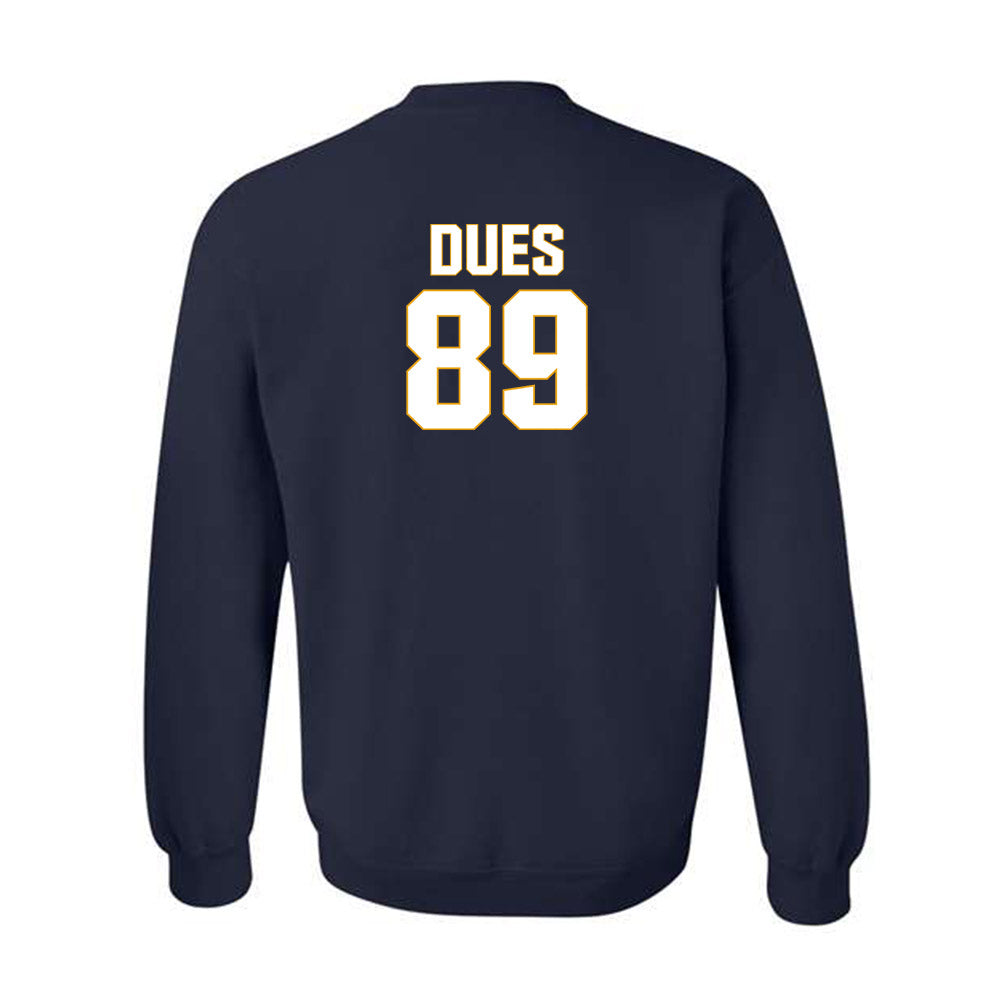 West Virginia - NCAA Football : Tyshawn Dues - Fashion Shersey Crewneck Sweatshirt-1