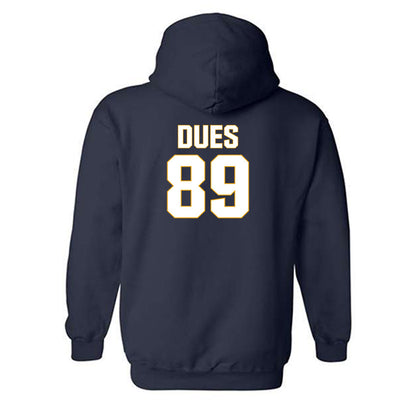 West Virginia - NCAA Football : Tyshawn Dues - Fashion Shersey Hooded Sweatshirt-1