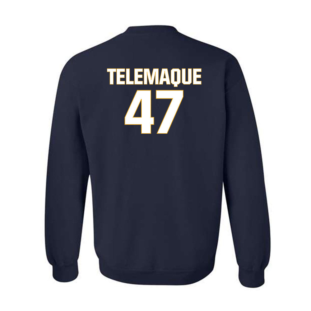 West Virginia - NCAA Football : Wilnerson Telemaque - Fashion Shersey Crewneck Sweatshirt-1