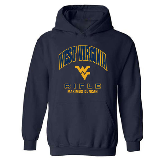 West Virginia - NCAA Rifle : Maximus Duncan - Fashion Shersey Hooded Sweatshirt-0