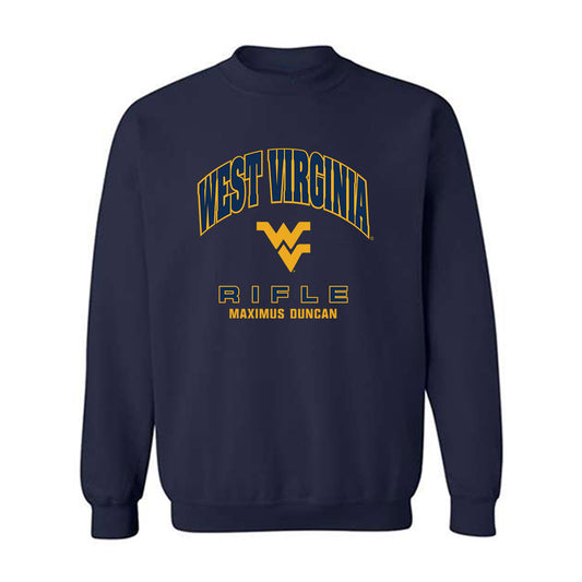 West Virginia - NCAA Rifle : Maximus Duncan - Fashion Shersey Crewneck Sweatshirt-0