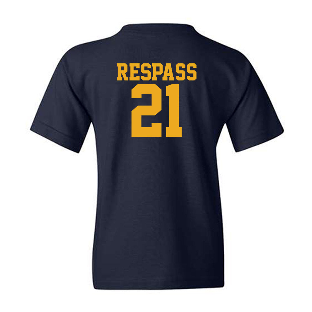 West Virginia - NCAA Women's Soccer : Ajanae Respass - Fashion Shersey Youth T-Shirt-1