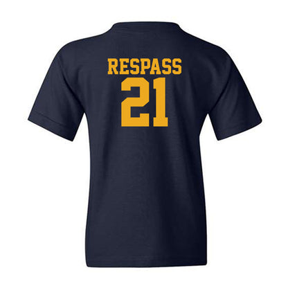 West Virginia - NCAA Women's Soccer : Ajanae Respass - Fashion Shersey Youth T-Shirt-1