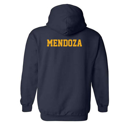West Virginia - NCAA Women's Gymnastics : Haley Mendoza - Fashion Shersey Hooded Sweatshirt-1
