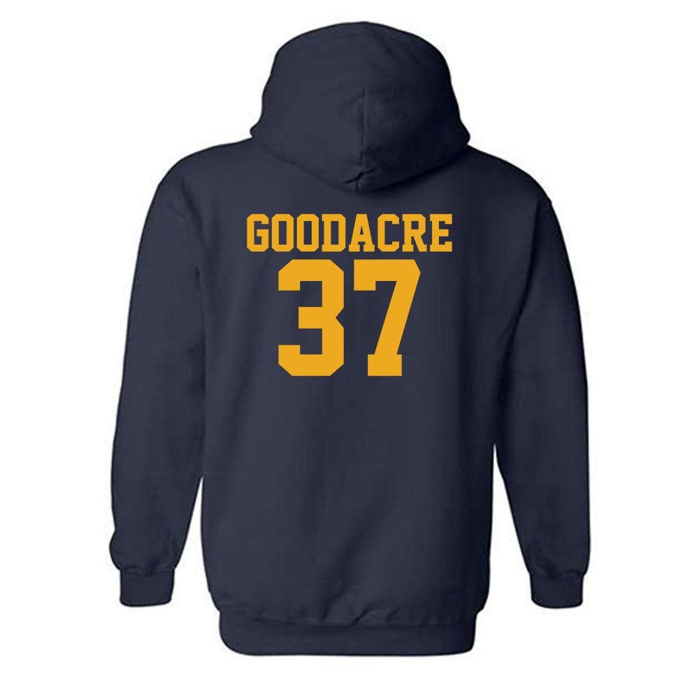 West Virginia - NCAA Baseball : Ben Goodacre - Fashion Shersey Hooded Sweatshirt-1