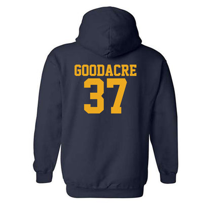 West Virginia - NCAA Baseball : Ben Goodacre - Fashion Shersey Hooded Sweatshirt-1