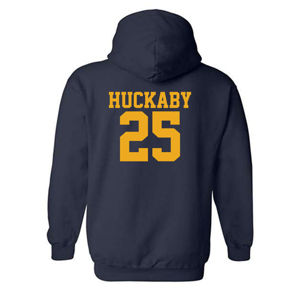 West Virginia - NCAA Men's Soccer : Dante Huckaby - Fashion Shersey Hooded Sweatshirt-1