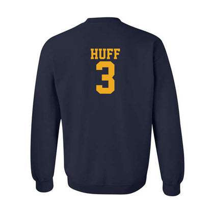 West Virginia - NCAA Men's Basketball : Honor Huff - Fashion Shersey Crewneck Sweatshirt-1