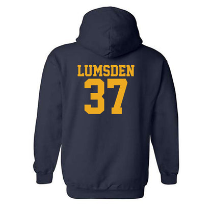West Virginia - NCAA Baseball : Benjamin Lumsden - Fashion Shersey Hooded Sweatshirt-1