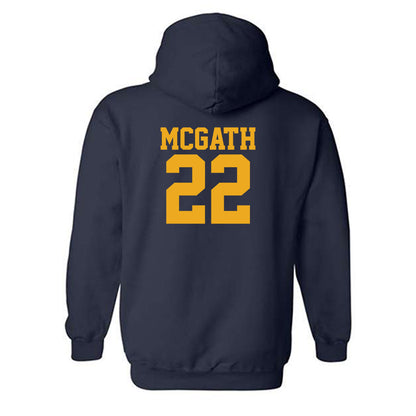 West Virginia - NCAA Women's Volleyball : Maddy McGath - Fashion Shersey Hooded Sweatshirt-1