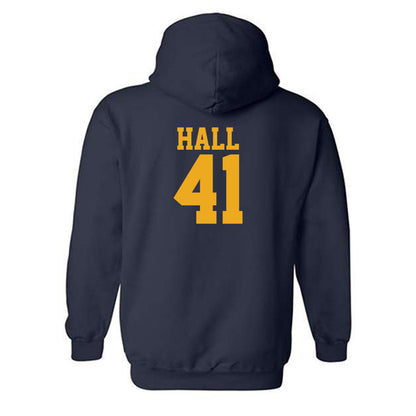 West Virginia - NCAA Baseball : Tyrus Hall - Fashion Shersey Hooded Sweatshirt-1