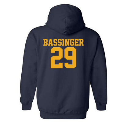 West Virginia - NCAA Baseball : Reese Bassinger - Fashion Shersey Hooded Sweatshirt-1