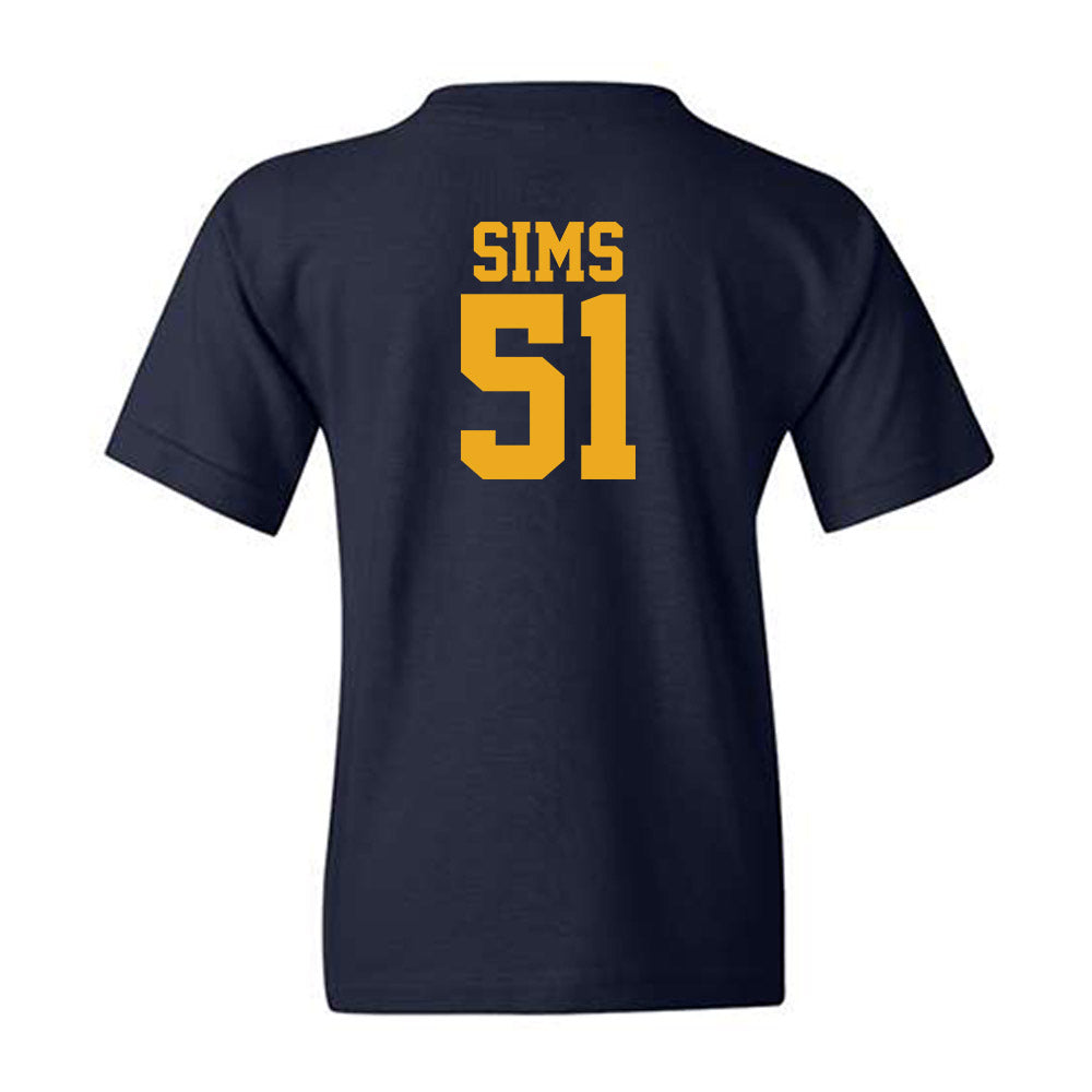 West Virginia - NCAA Baseball : Colton Sims - Fashion Shersey Youth T-Shirt-1