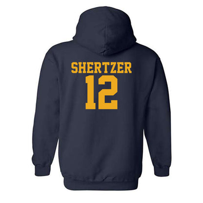 West Virginia - NCAA Women's Soccer : olivia shertzer - Fashion Shersey Hooded Sweatshirt-1