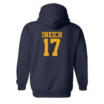 West Virginia - NCAA Baseball : Matt Ineich - Fashion Shersey Hooded Sweatshirt-1