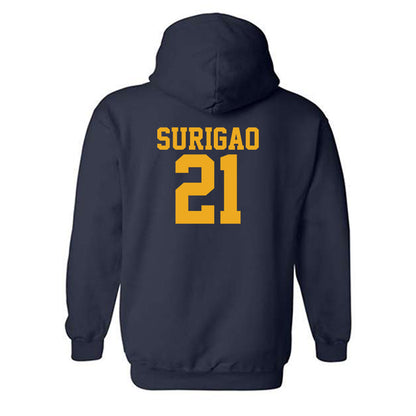 West Virginia - NCAA Baseball : Joshua Surigao - Fashion Shersey Hooded Sweatshirt-1