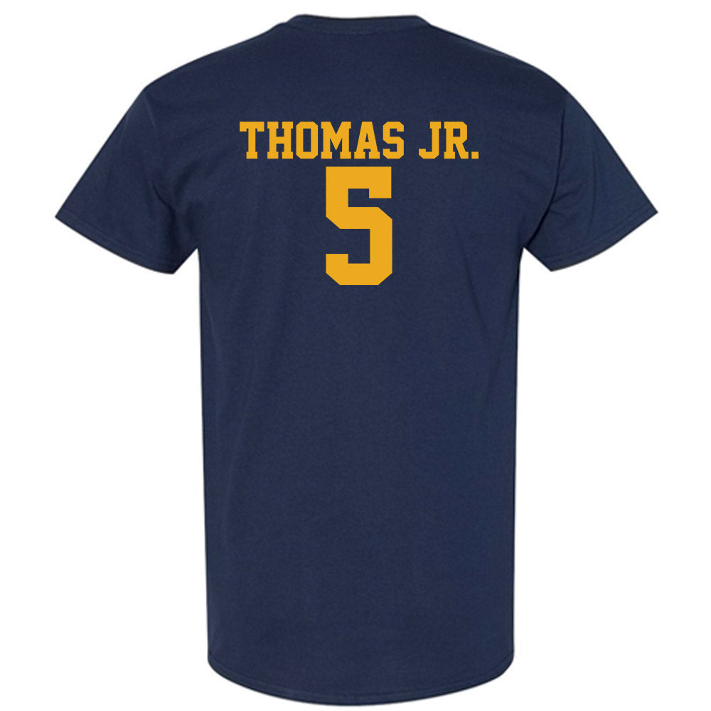 West Virginia - NCAA Men's Basketball : DJ Thomas Jr. - Fashion Shersey T-Shirt-1