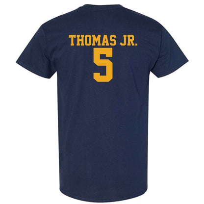 West Virginia - NCAA Men's Basketball : DJ Thomas Jr. - Fashion Shersey T-Shirt-1