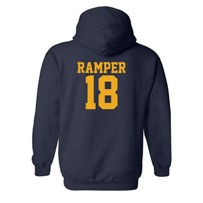 West Virginia - NCAA Football : Logan Ramper - Fashion Shersey Hooded Sweatshirt-1