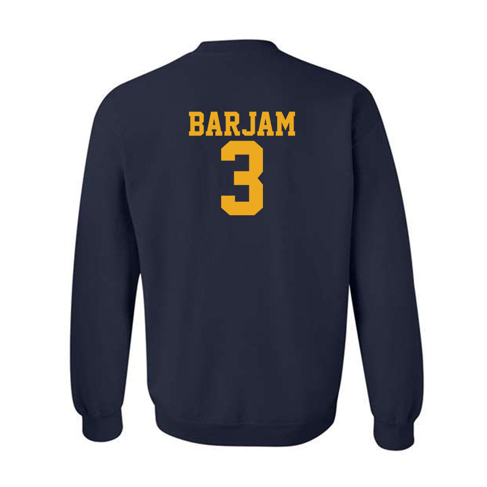 West Virginia - NCAA Baseball : Zahir Barjam - Fashion Shersey Crewneck Sweatshirt-1