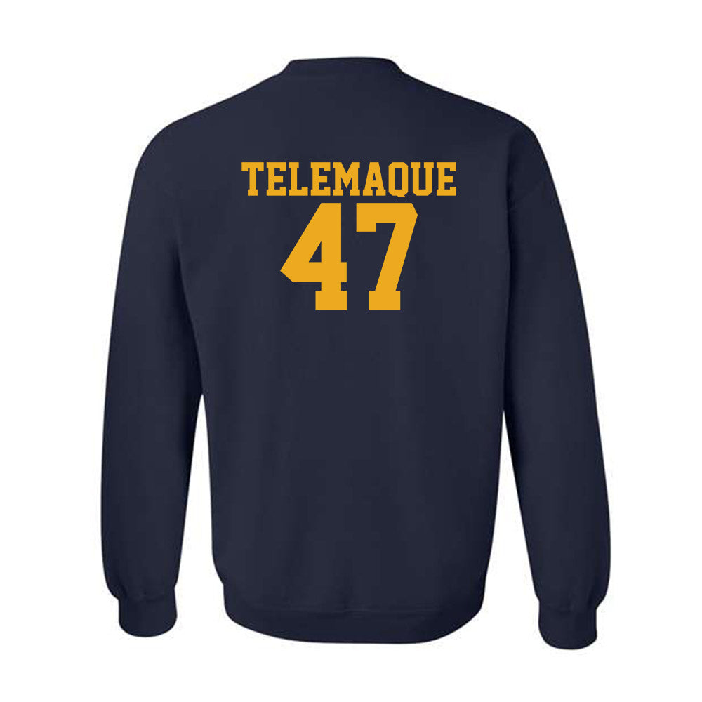 West Virginia - NCAA Football : Wilnerson Telemaque - Fashion Shersey Crewneck Sweatshirt-1
