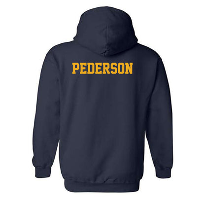 West Virginia - NCAA Women's Gymnastics : Auden Pederson - Fashion Shersey Hooded Sweatshirt-1