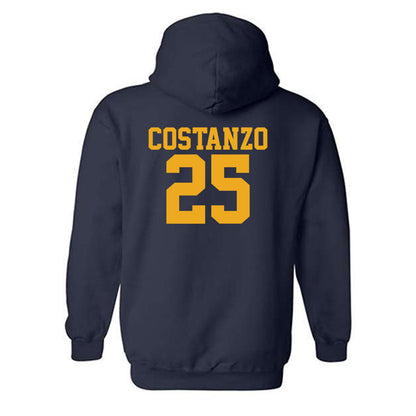West Virginia - NCAA Baseball : JD Costanzo - Fashion Shersey Hooded Sweatshirt-1