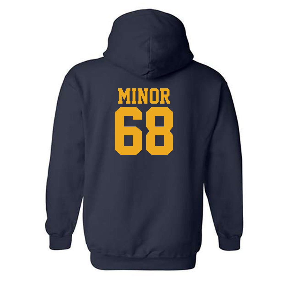 West Virginia - NCAA Football : Wyatt Minor - Fashion Shersey Hooded Sweatshirt-1