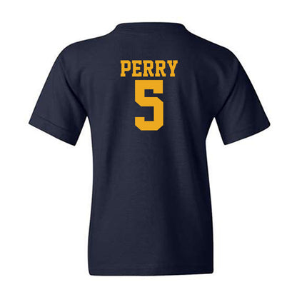 West Virginia - NCAA Football : Fred Perry - Fashion Shersey Youth T-Shirt-1