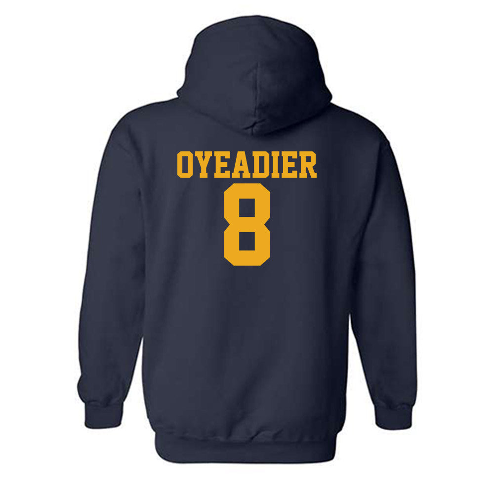 West Virginia - NCAA Men's Basketball : Abraham Oyeadier - Fashion Shersey Hooded Sweatshirt-1