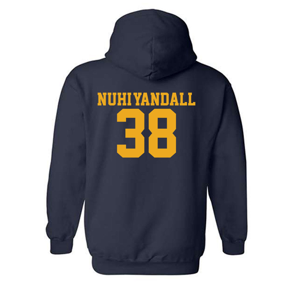 West Virginia - NCAA Football : Caleb Nuhi-Yandall - Fashion Shersey Hooded Sweatshirt-1